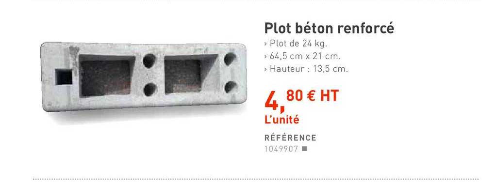 plot béton renforcé