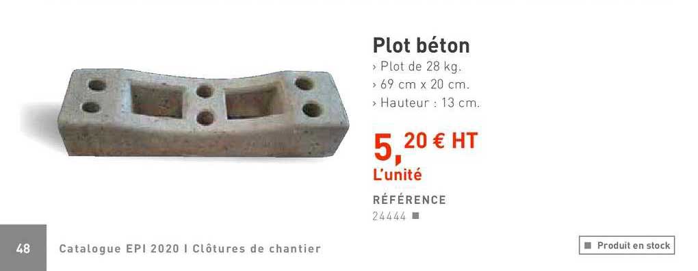 plot béton