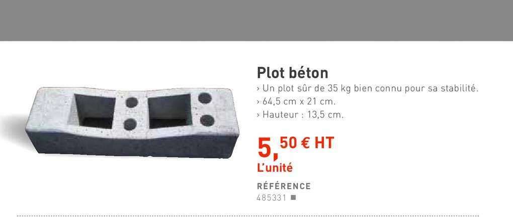 plot béton