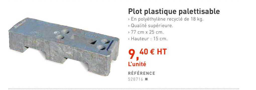 plot plastique palettisable