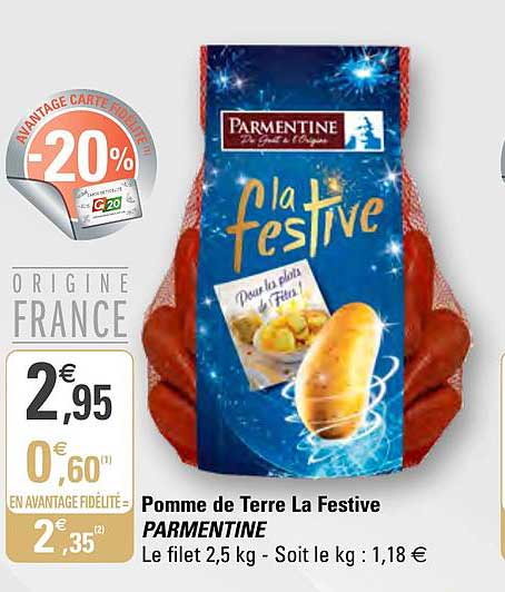pomme de terre la festive parmentine