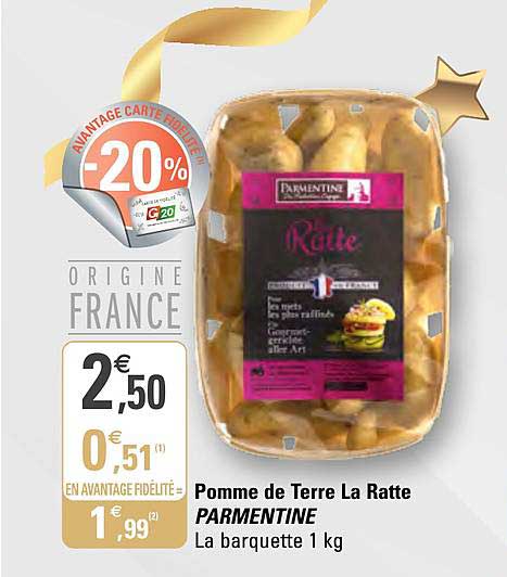 pomme de terre la ratte parmentine