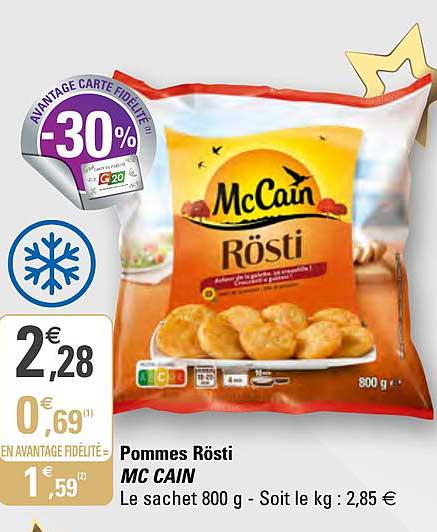 pomme rôsti mc cain