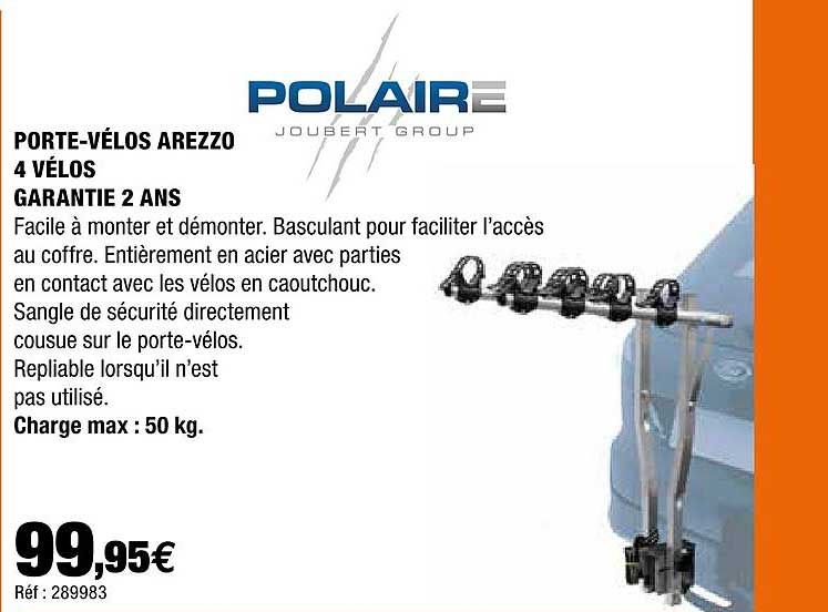 porte-vélo arezzo 4 vélos polaire