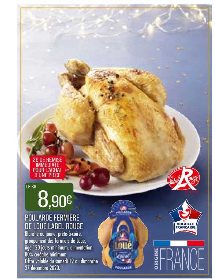 poularde fermière de loué label rouge