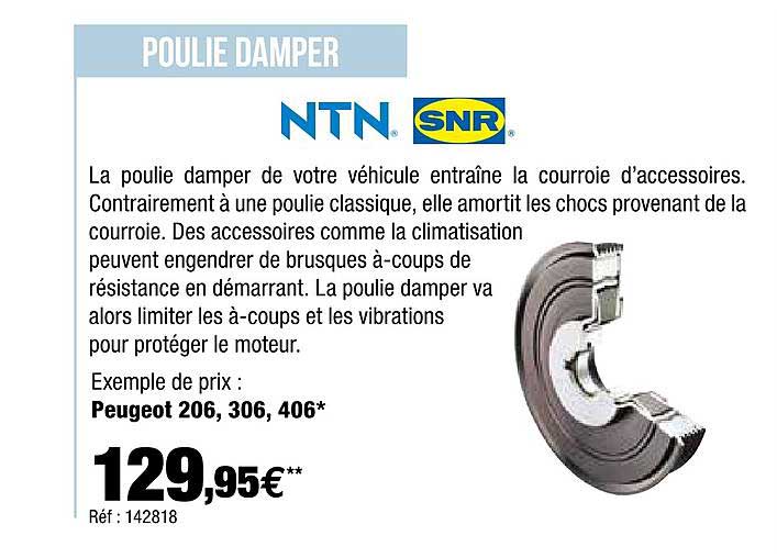 poulie damper ntn snr