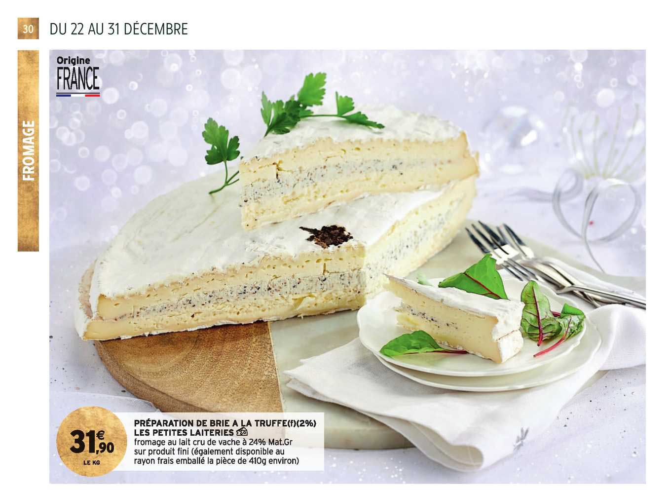 préparation de brie à la truffe les petites laiteries