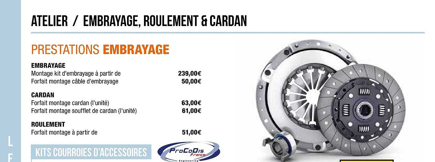 prestations embrayage