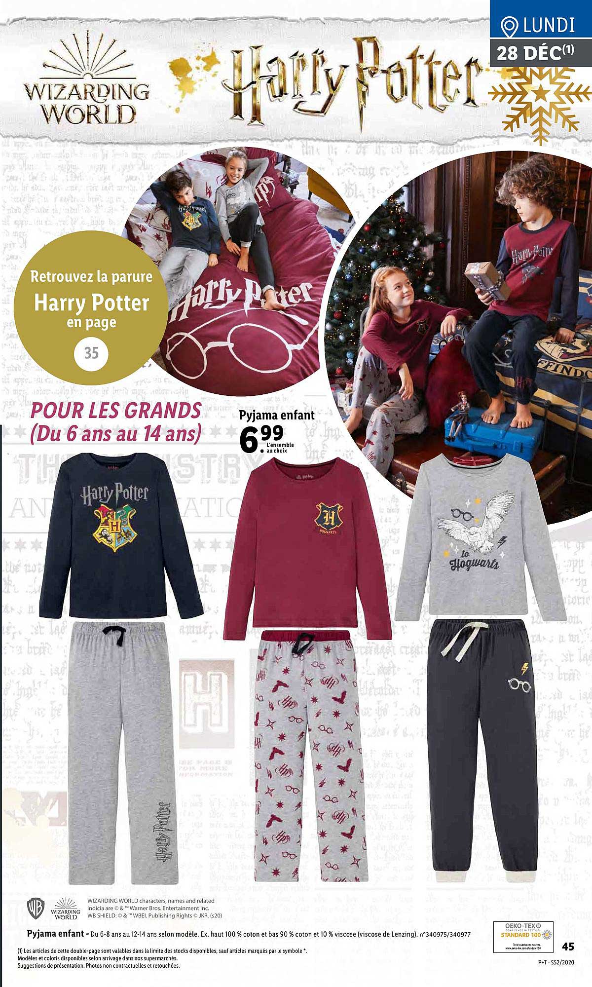 pyjama enfant harry potter