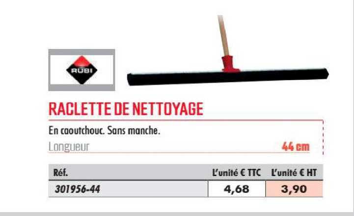 raclette de nettoyage rubi