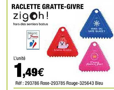 raclette gratte-givre zigoh!