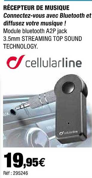 récepteur de musique cellularline
