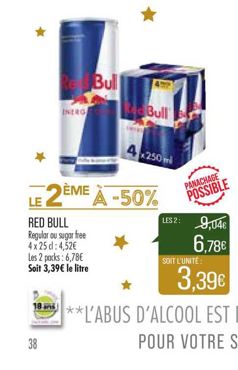 red bull le 2ème à -50%