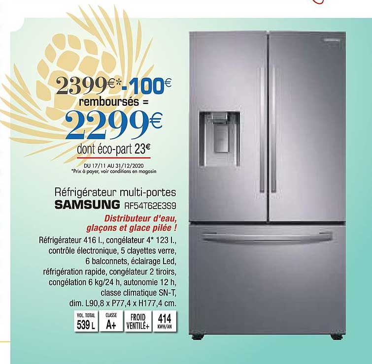 Réfrigérateur Multi Portes Samsung Rf54t6283s9