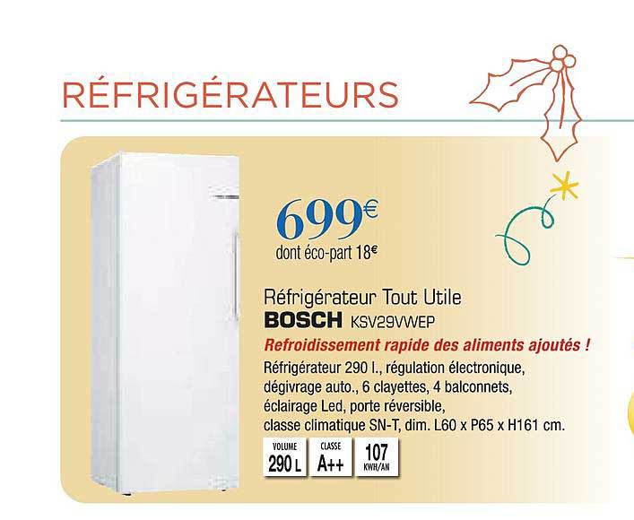 réfrigérateur tout utile bosch ksv29vwep