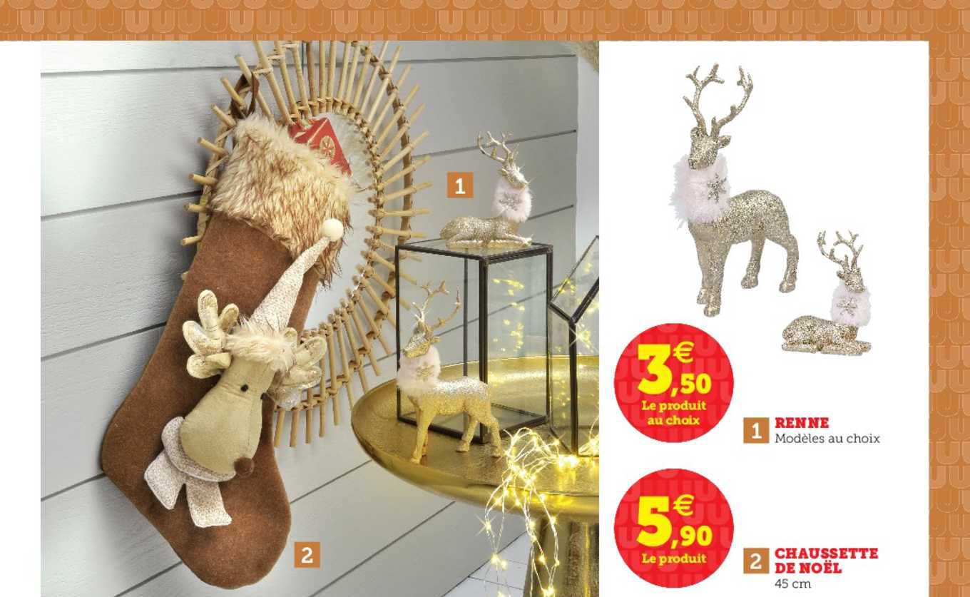 Renne Chaussette De Noël