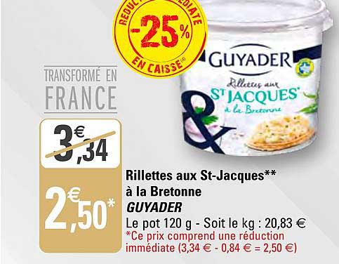 rillettes aux st-jacques à la bretonne guyader