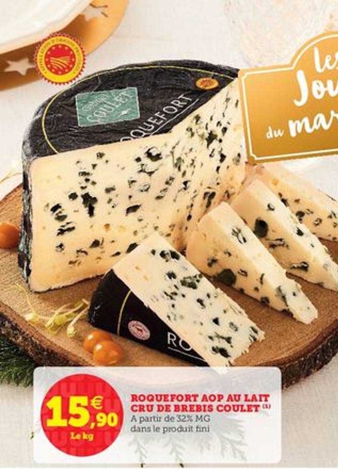 roquefort aop au lait cru de brebis coulet