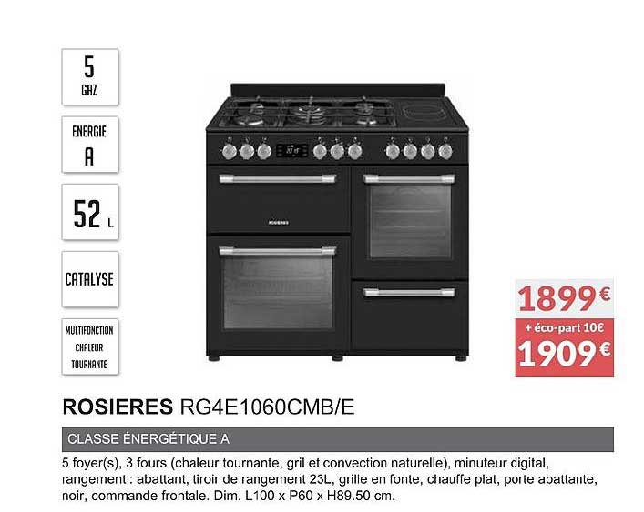 rosières rg4e1060cmb e classe énergétique a
