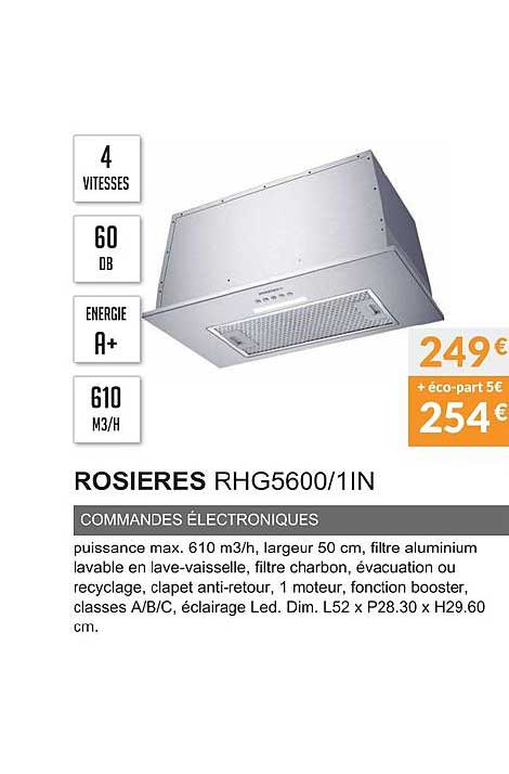 rosieres rhg5600 1in commandes électroniques