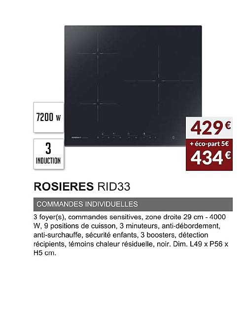 rosières rid33 commandes individuelles