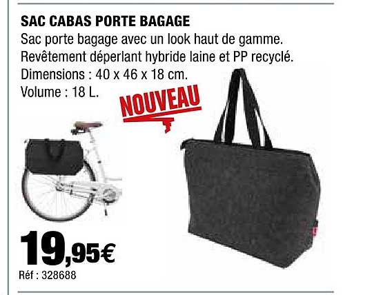 sac cabas porte bagage