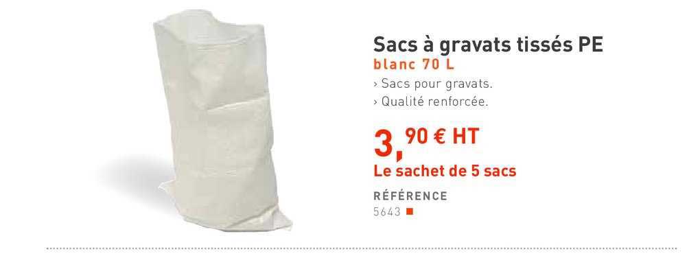 sacs à gravats tissés pe