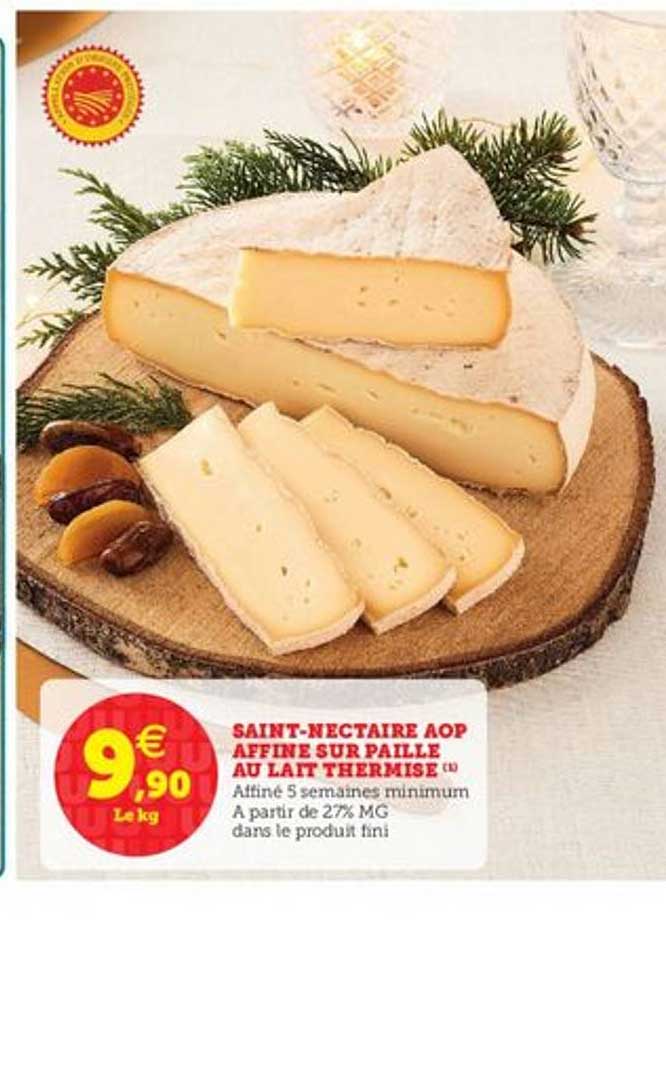 saint nectaire aop affine sur paille au lait thermise