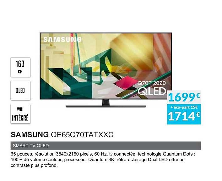 Samsung Qe65q70tatxxc