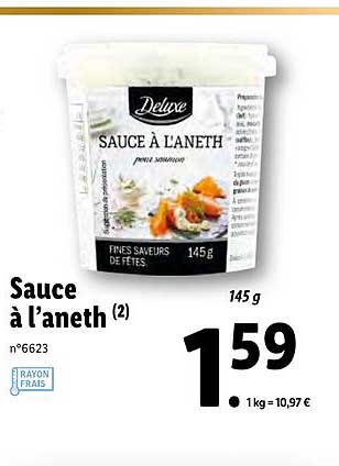 sauce à l'aneth