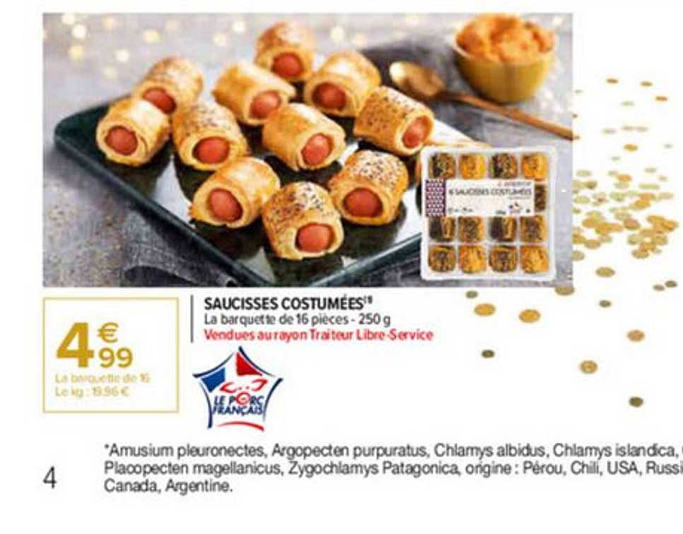 Saucisses Costumées