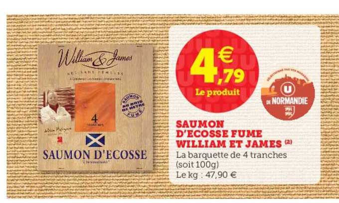 saumon d'écosse fumé william et james