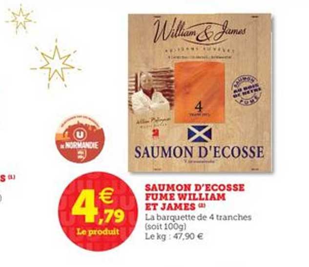 saumon d'écosse fumé william et james