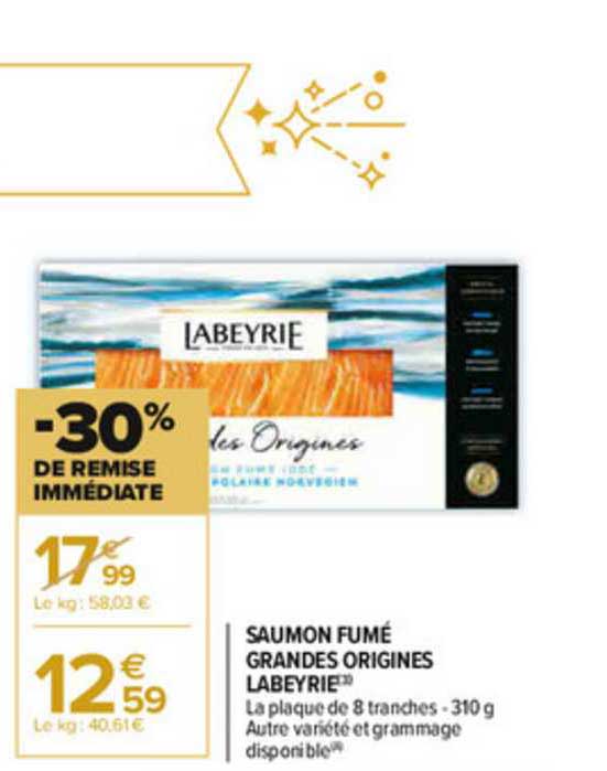saumon fumé grandes origines labeyrie