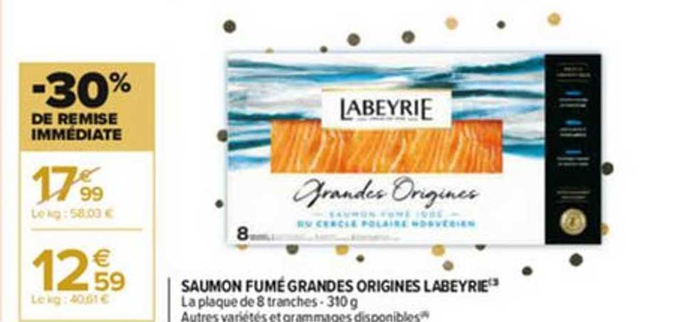 saumon fumé grandes origines labeyrie