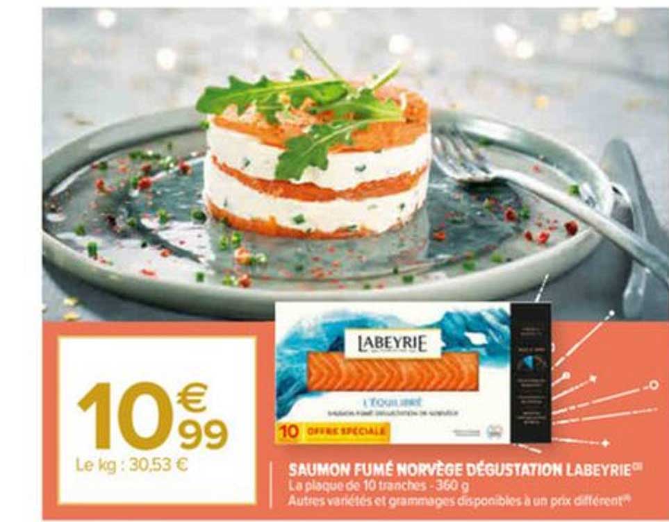 Saumon Fumé Norvège Dégustation Labeyrie