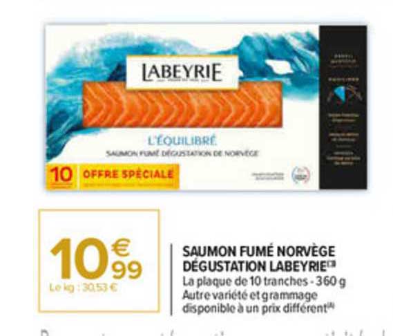 Saumon Fumé Norvège Dégustation Labeyrie