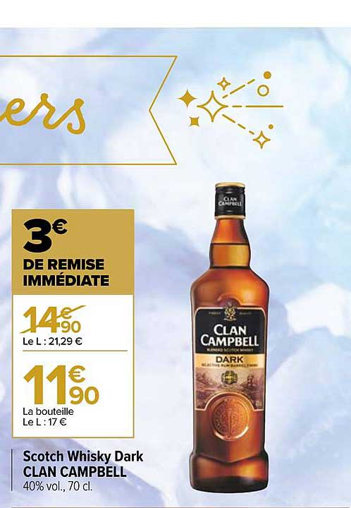 scotch whisky dark clan campbell