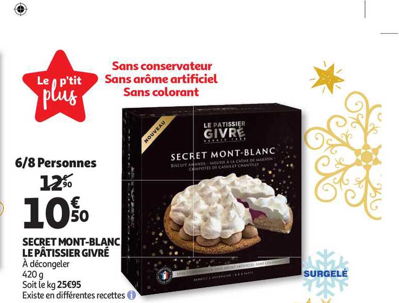 secret mont-blanc le pâtissier givré
