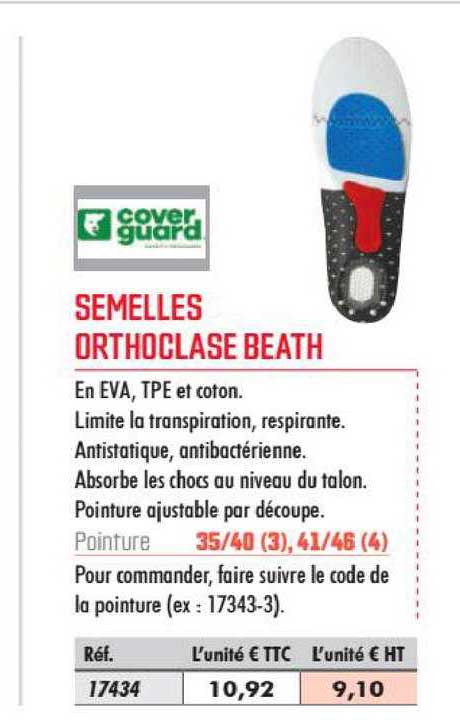 semelles orthoclase beath cover guard