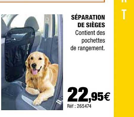 séparation de sièges