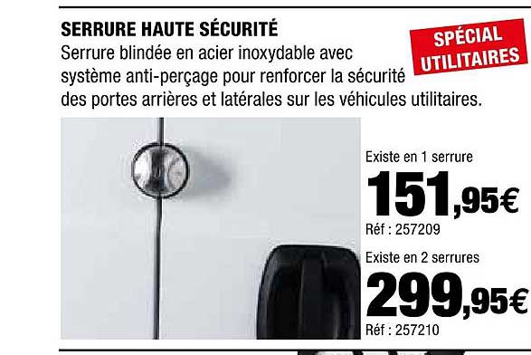 Serrure Haute Sécurité