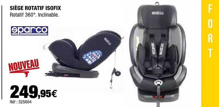 siège rotatif isofix sparco