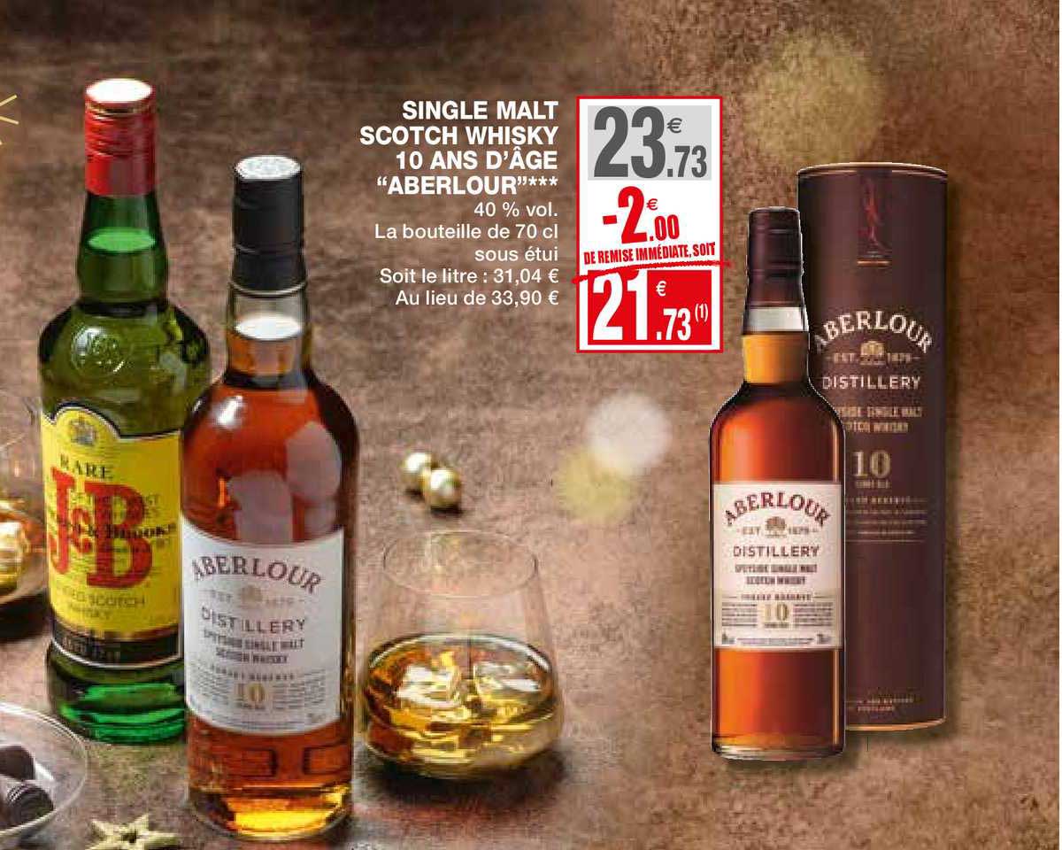single malt scotch whisky 10 ans d'âge aberlour