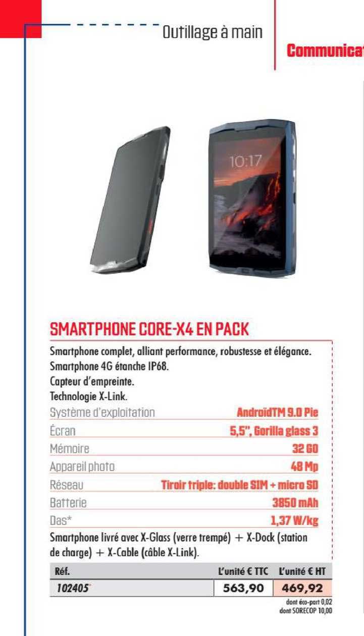 Smartphone Core X4 En Pack