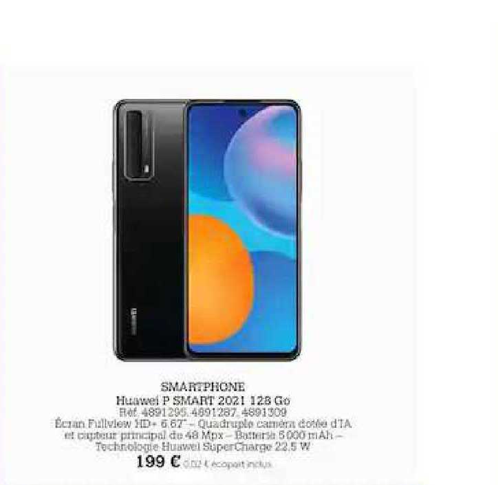 smartphone huawei p smart 2021 128 go