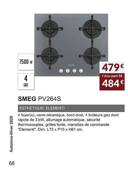 Smeg Pv264s Esthétique Elementi