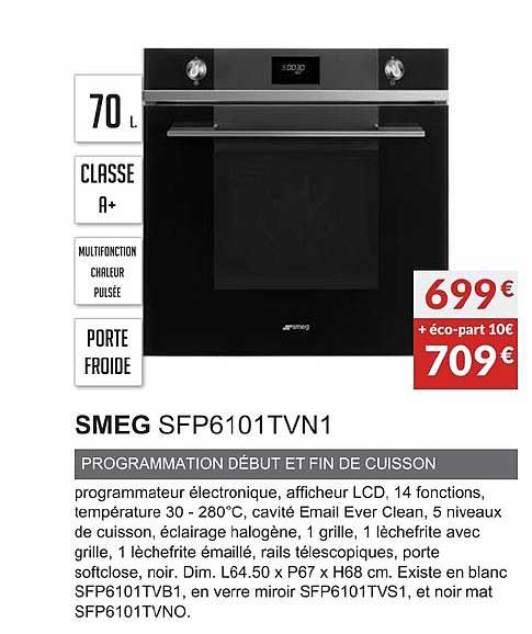 smeg sfp6101tvn1 programmation début et fin de cuisson