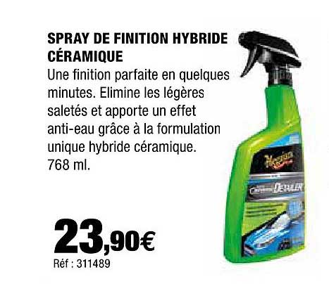 spray de finition hybride céramique meguiars