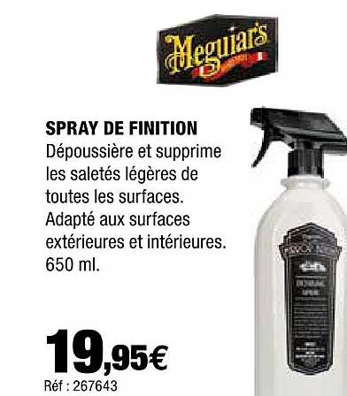 spray de finition meguiars
